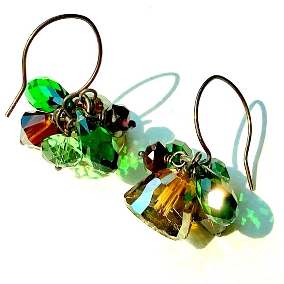 JEWELRY 🌿 EARRINGS 🌿 CRYSTAL BEADS - Picture 2 of 3